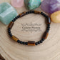 Bracelet Homme "Confiance" - Oeil de tigre & Onyx (4 et 10mm) - 19cm