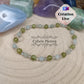 Bracelet "L'éveil" - Péridot, Labradorite et Jade Vert (3mm et 4mm) - 18cm