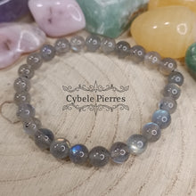 Charger l&#39;image dans la galerie, Bracelet Labradorite extra  (6mm) - 17cm