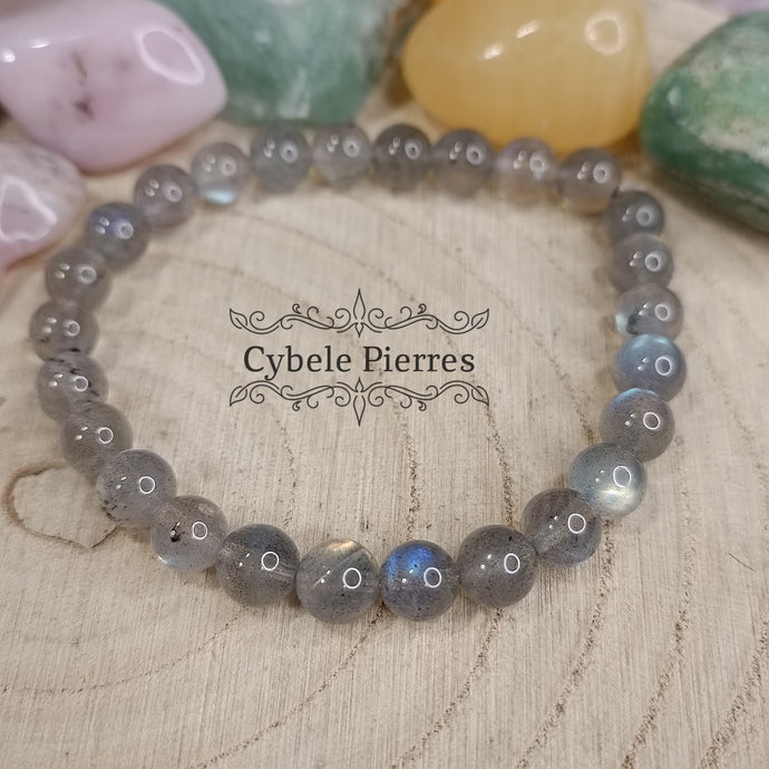 Bracelet Labradorite extra  (6mm) - 17cm