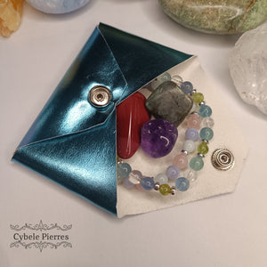 Pochette avec texte  (Format S : Taille 9cm x 6cm)