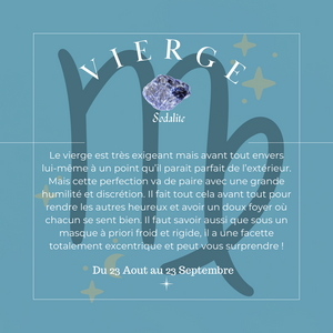 L - Bracelet Astrologie - 2 - Vierge - 18cm