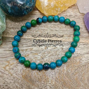 Bracelet Chrysocolle (6mm) - 18cm