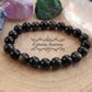 Bracelet Obsidienne dorée (8mm) - 17cm