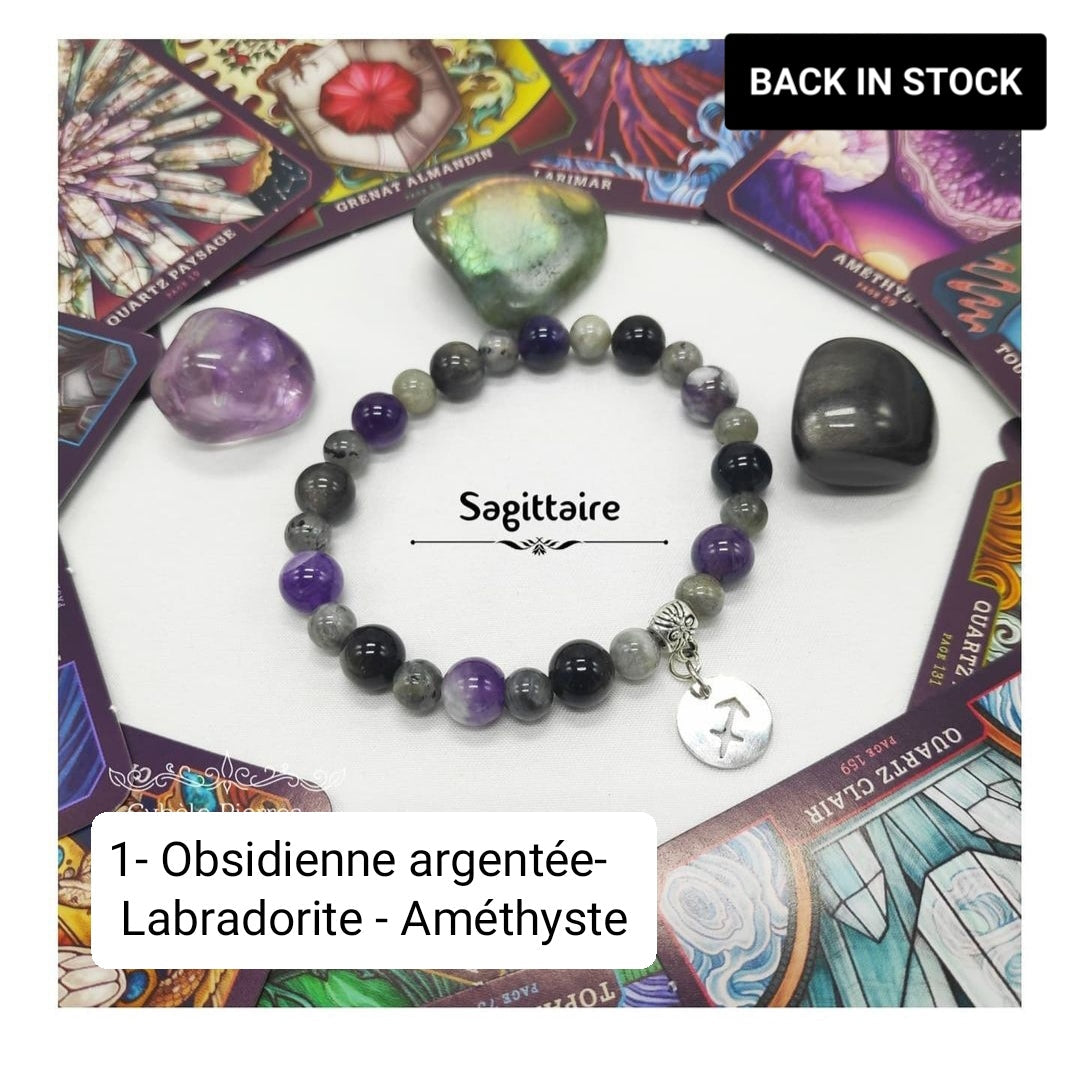 Q - Bracelet Astrologie - 1 - Sagittaire - 18cm