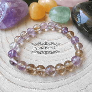 Bracelet Amétrine (8mm) - 17cm - Cybele Pierres