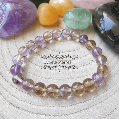Bracelet Amétrine (8mm) - 17cm - Cybele Pierres