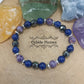 Bracelet - Charoïte et Lapis - Lazuli - (8mm) - 18cm - Cybele Pierres