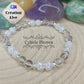 Bracelet Cristal - Cristal de roche normal et craquelé (6mm) - 17cm - Cybele Pierres