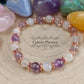 Bracelet Elégance Nocturne - Pierre de lune blanche et Amétrine (8mm) - 17cm - Cybele Pierres
