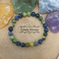 Bracelet Homme - Loyauté : Sodalite et Opale Verte (8mm) - 19cm - Cybele Pierres