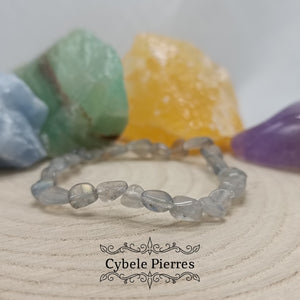 Bracelet Labradorite Irrégulière (6mm) - 17cm - Cybele Pierres