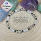 Bracelet "Neige" - Cristal de roche normal et craquelé (6mm) - 19cm - Cybele Pierres