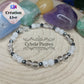 Bracelet "Neige" - Cristal de roche normal et craquelé (6mm) - 19cm - Cybele Pierres
