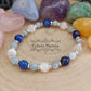 Bracelet Organisation Mentale - Aigue - marine, Lapis - Lazuli et Sélénite (6 et 8mm) - 18cm | Clarté et Concentration - Cybele Pierres