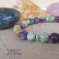 Bracelet Valeureux - Variscite et Charoïte (8mm) - 18cm - Cybele Pierres