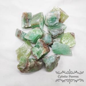 Calcite Verte – Pierre brute du Mexique | Apaisement et Clarté d'Esprit - Cybele Pierres