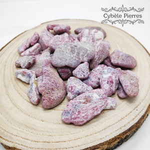 Lot de 3 petites Rubellites brutes (Tourmaline rose) - Brésil
