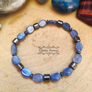 Bracelet Acceptation de soi - Cyanite (6mm) - 17cm