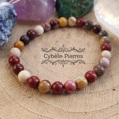 Bracelet Mookaite  (6mm) - 18cm