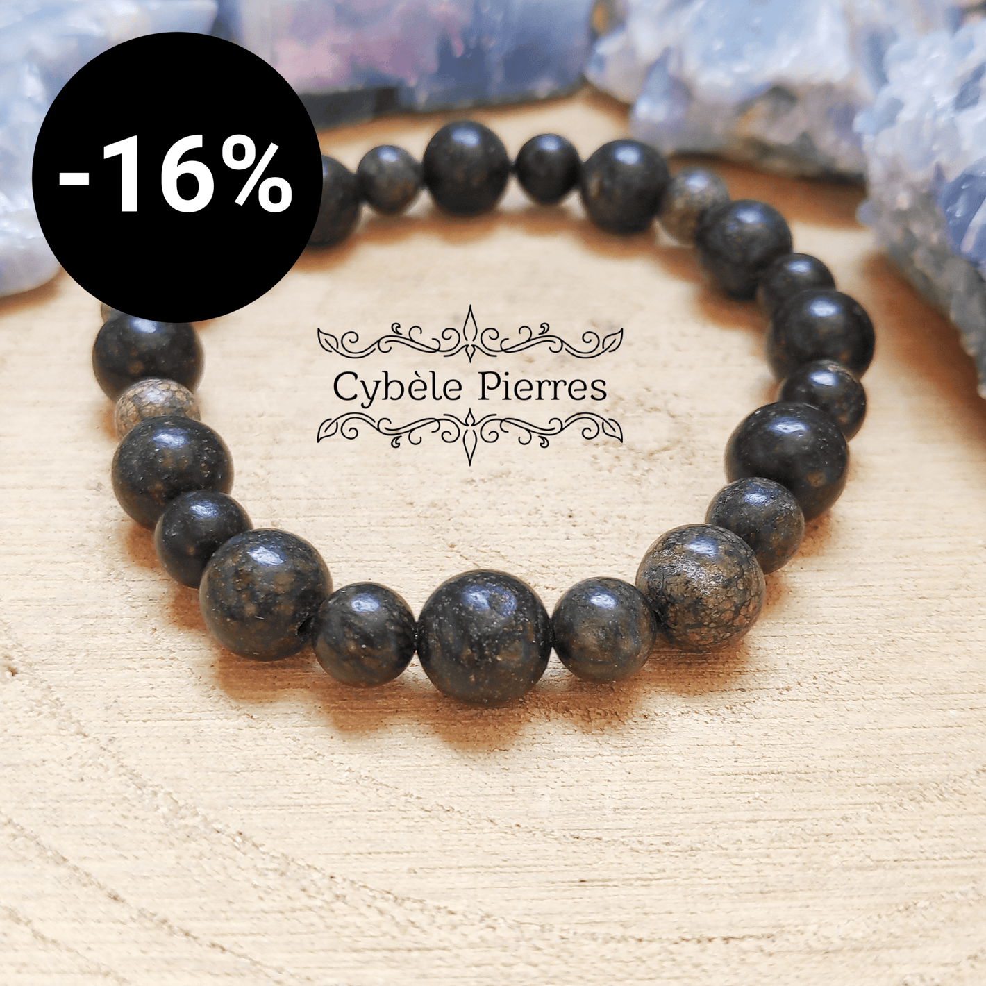 Bracelet Serpentine (6 et 8mm) - 18cm