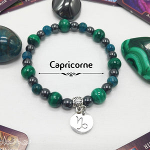 S - Bracelet Astrologie - 1 - Capricorne - 17cm - Cybele Pierres