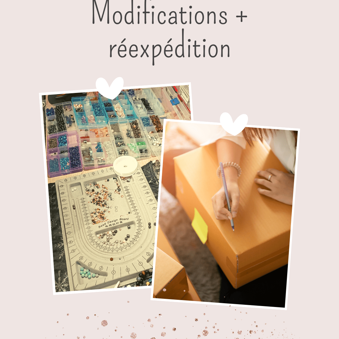 Tarif Réexpédition après modifications (SAV) - Cybele Pierres
